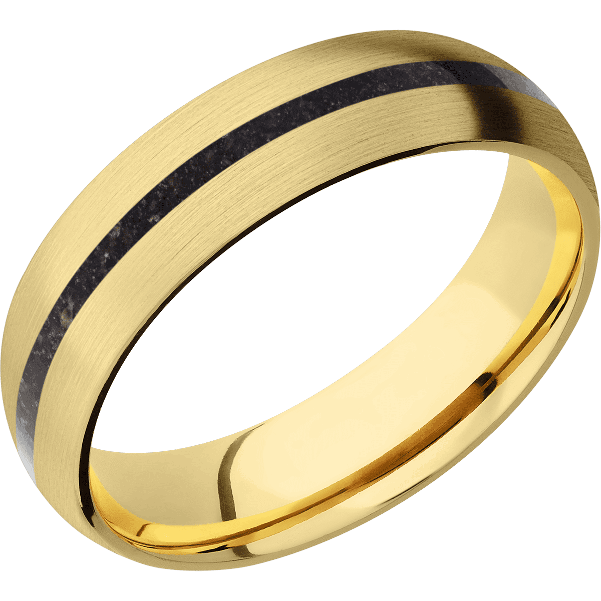 14K Yellow Gold + Satin Finish