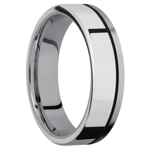 Tantalum with Bead Finish and Sterling Silver Inlay