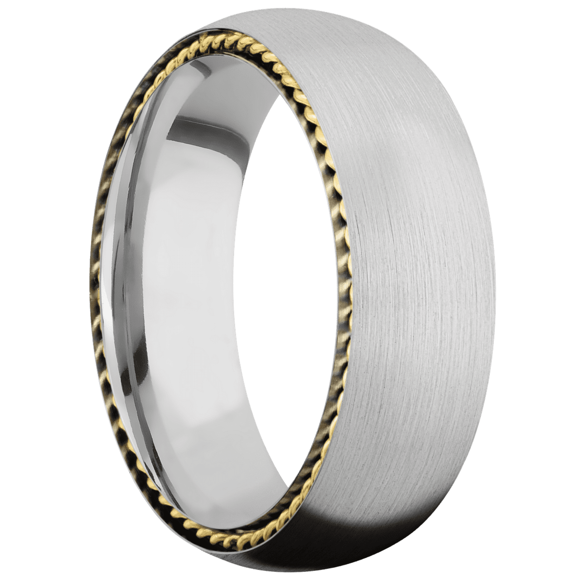 14K White Gold + Satin Finish