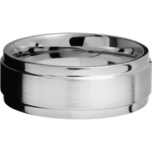 14K White Gold with Satin , Polish Finish