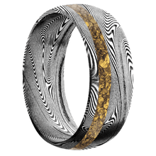 Tightweave with Acid Finish and Alaskan Gold Nugget Inlay