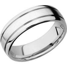 14K White Gold with Satin , Polish Finish