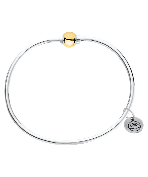 Cape Cod Two Tone Sterling Silver & Yellow Gold Bracelet