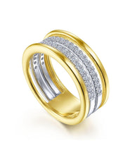 14K White-Yellow Gold Diamond Ring