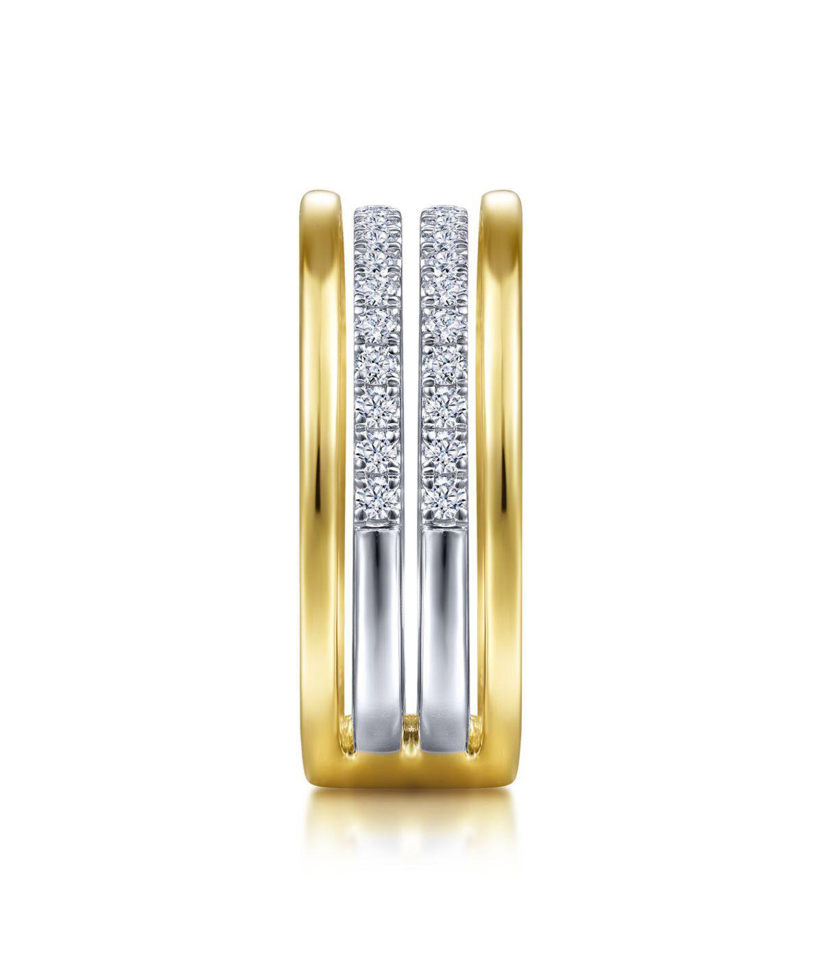 14K White-Yellow Gold Diamond Ring