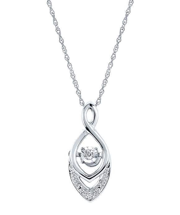 Ostbye - Sterling Silver Diamond Necklace
