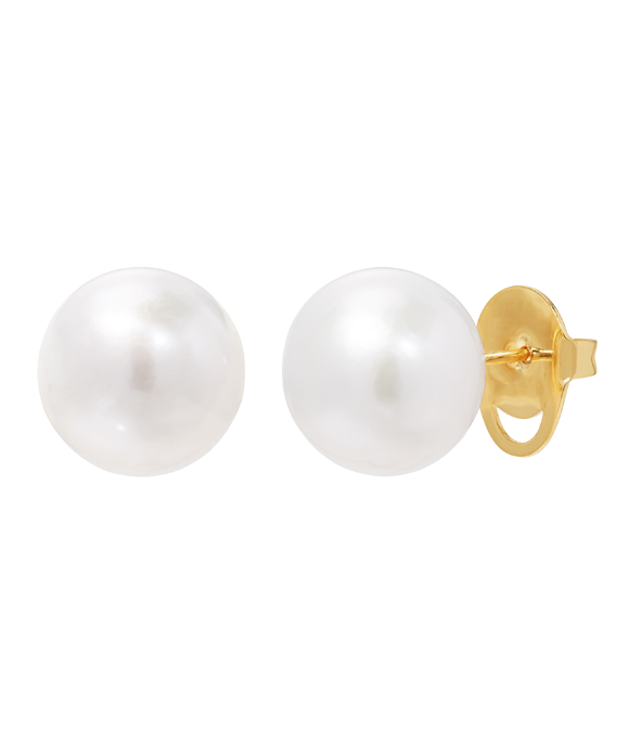 Honora 14K Yellow Gold White or Sterling Silver Ming Pearl Stud Earrings