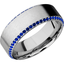 14K White Gold with Distressed , Polish Finish