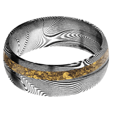 Tightweave with Acid Finish and Alaskan Gold Nugget Inlay