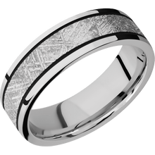 Cobalt Chrome with Polish Finish and Meteorite Inlay