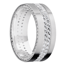 14K White Gold with Satin Finish