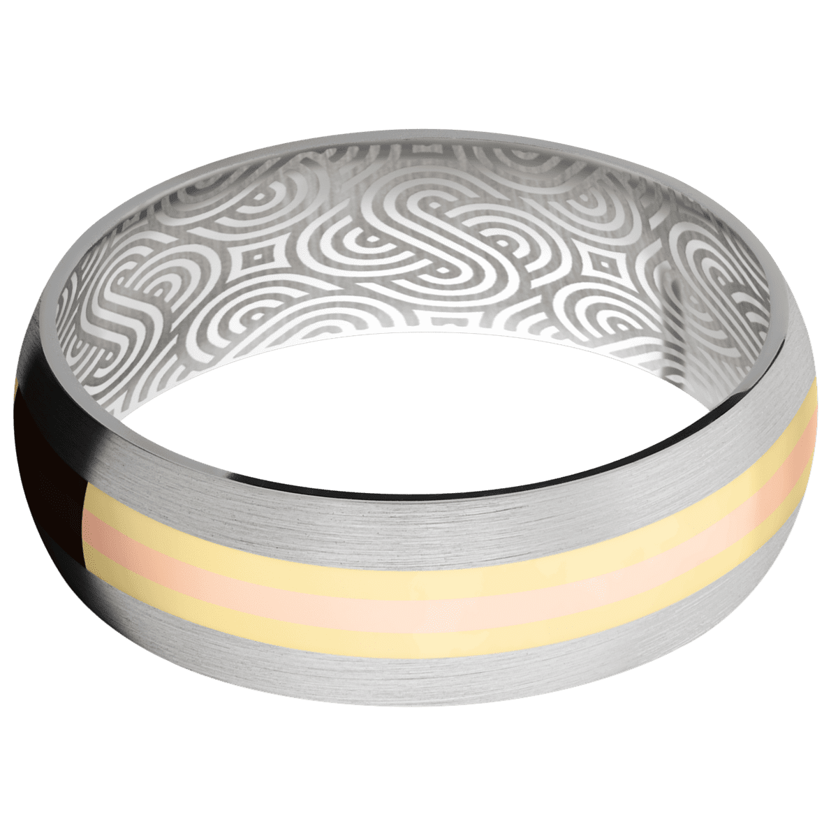 14K White Gold + Satin Finish