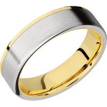 14K Yellow Gold with Polish Finish and Cobalt Chrome Inlay