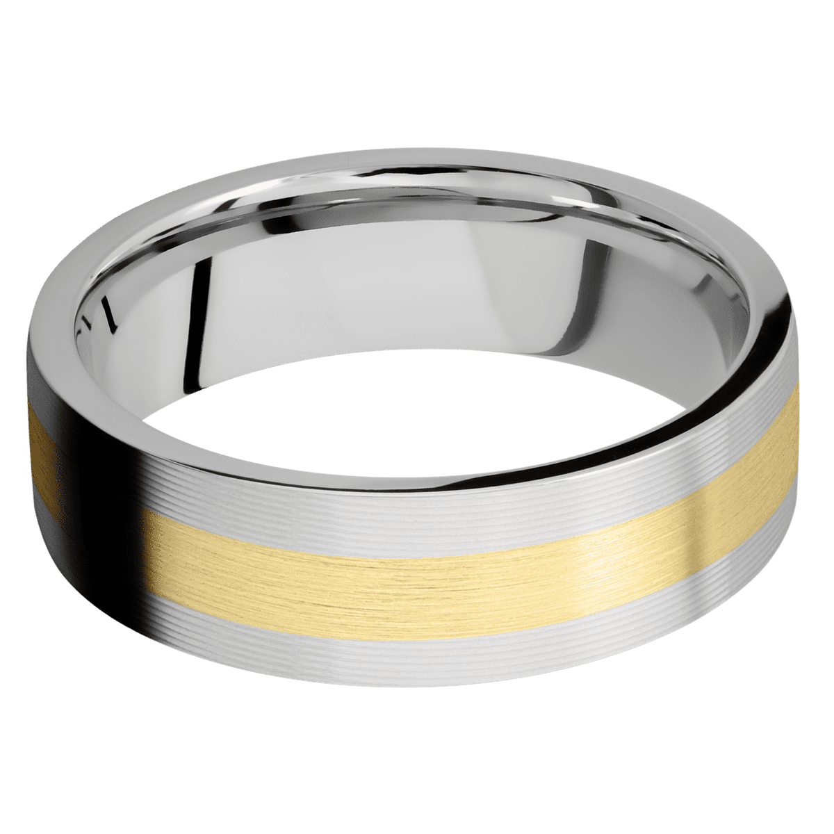 14K White Gold + Machine Finish