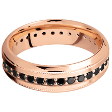 14K Rose Gold with Satin , Polish Finish