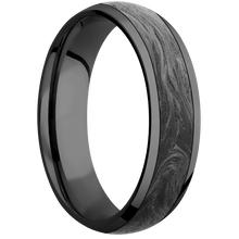 Zirconium with Polish Finish and Forged Carbon Fiber Inlay