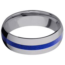 Tantalum with Polish Finish and Lapis Inlay