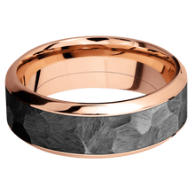 14K Rose Goldwith Polish , Polish Finish and Zirconium Inlay